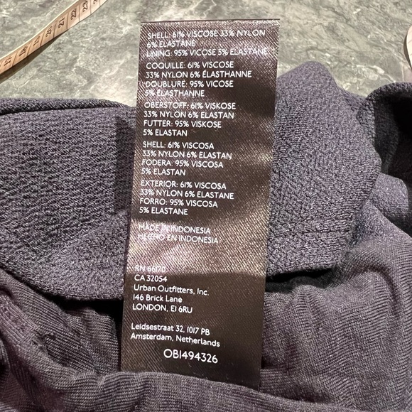 Maeve Dress Navy Blue Open Back Knit Maxi Dress Size Medium Anthropologie NWT - Picture 11 of 12